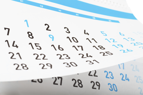 Calendar of Events shutterstock